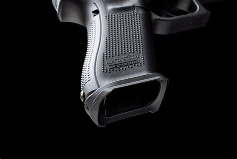 If you do the same with the lower half of the <b>back strap</b> chopped off I can almost guarantee that your sight picture will be spot on. . Glock 17 gen 5 magwell with backstrap